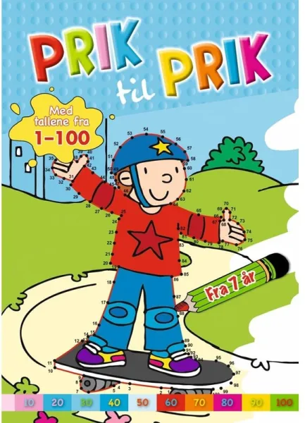 Prikk til prikk: 1-100 (skater) - Hobby - hefte