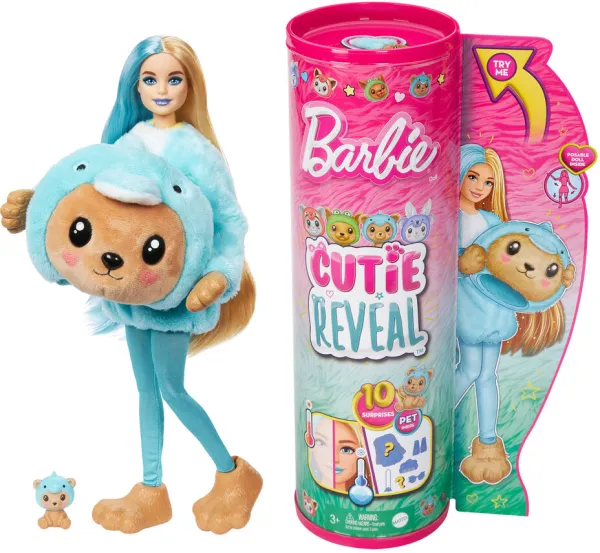 Cutie Reveal Kostyme Bamse Delfin
