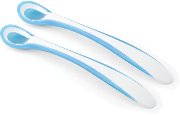 EasyEating blå - 2 varmesensitive skjeer