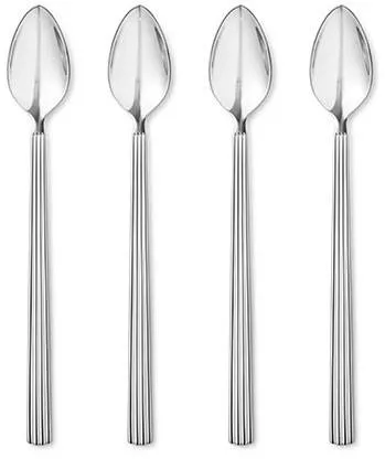 Georg Jensen Bernadotte caffe latte skje sett, 4 stk